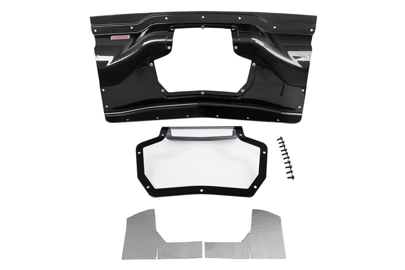 Chevrolet Corvette Trunk Panel - CORSA Performance - Carbon Fiber with Polycarbonate Window - `20-`27